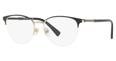 Versace Eyeglasses VE1247 BLACK/PALE GOLD/1252