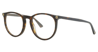 Gucci Eyeglasses GG0027O Avana-Avana-Transparent/002