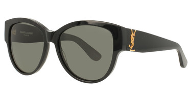 Saint Laurent Eyeglasses SL M3 Black-Black-Grey/002