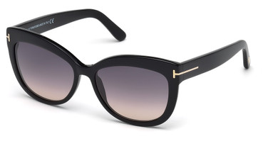 Tom Ford Eyeglasses FT0524 shiny black / gradient smoke/01B
