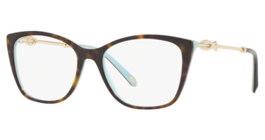 Tiffany Eyeglasses TF2160B HAVANA ON TIFFANY BLUE/8134