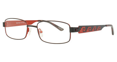 Encore Vision Eyeglasses Ancient Ruins Black/Red