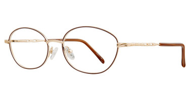 Konishi Eyeglasses KONISHI KF8381 Gold/Taupe/C1