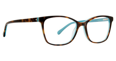 Trina Turk Eyeglasses Teddi Tortoise Aqua/TOAQ