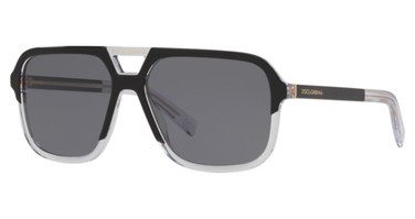 DOLCE & GABBANA Eyeglasses DG4354 TOP BLACK ON CRYSTAL/501/81