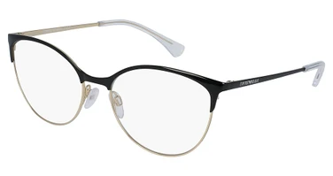 Emporio Armani Eyeglasses EA1087 SHINY BLACK & PALE GOLD/3014