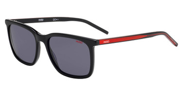 Hugo Eyeglasses HG 1027/S BLACK RED/0OIT