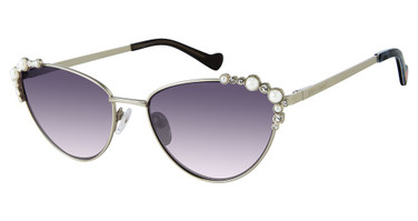 BETSEY JOHNSON Eyeglasses MADAMOISELLE SILVER/SLV