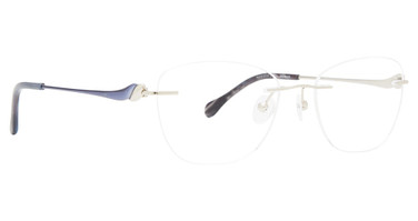 Totally Rimless Eyeglasses Soleil(318) Azure-Silver/AZSV