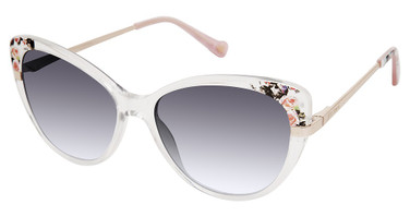 BETSEY JOHNSON Eyeglasses FLEURALLURE CRYSTAL/CLR