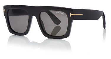 Tom Ford FT0711 shiny black / smoke/01A