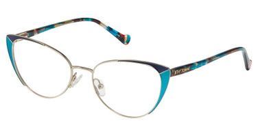 BETSEY JOHNSON Eyeglasses SET THE STAGE SILVER/SLV