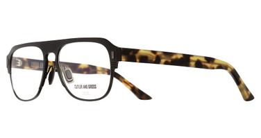 Cutler and Gross Eyeglasses CGOP136555 (003) MATT BLACK/TITANIUM/003