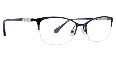 Badgley Mischka Eyeglasses Franchesca Navy/NAVY