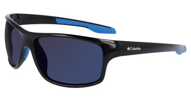 Columbia Eyeglasses C559SP BURR SHINY BLACK & BLUE/BLUE MIRROR/011