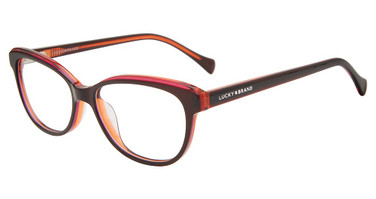 Lucky Brand Eyeglasses VLBD725 Drak Red/Purple