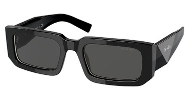 Prada Eyeglasses PR 06YSF BLACK/WHITE/09Q5S0