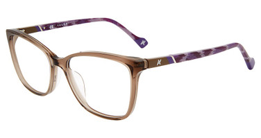 Yalea Eyeglasses VYA008 Dark Transparent Dove Grey 0ALV