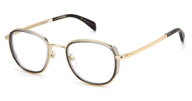 David Beckham Eyeglasses DB 7075/G GOLD GREY/02F7