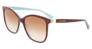 Longchamp Eyeglasses LO708S HAVANA/AZURE/220
