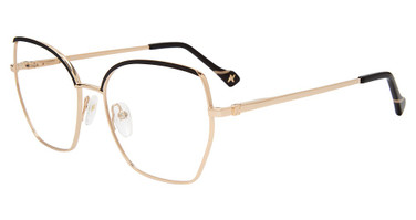 Yalea Eyeglasses VYA043 Gold/Black 0302