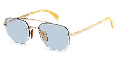 David Beckham Eyeglasses DB 1078/S GD BGE HRN/0IDA