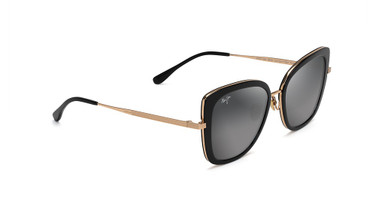 Maui Jim Eyeglasses VIOLET LAKE 843 Black with Gold/-02