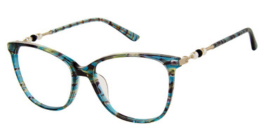 Ann Taylor Eyeglasses AT021 EMERALD HORN/C02