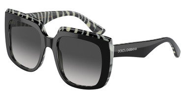 DOLCE & GABBANA Eyeglasses DG4414 TOP BLACK ON ZEBRA/33728G