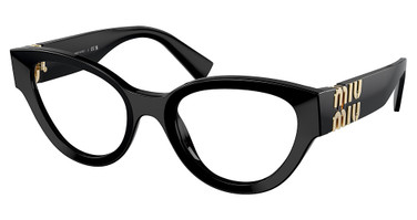 Miu Miu Eyeglasses MU 01VV BLACK/1AB1O1