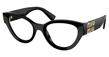 Miu Miu Eyeglasses MU 01VV BLACK/1AB1O1
