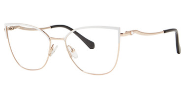 Smilen Elite Eyeglasses 15 WHITE/GOLD