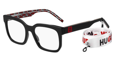 Hugo Eyeglasses HG 1223 BLK PTT BL/0INA
