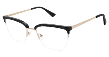 Nicole Miller Eyeglasses DIX BAY EBONY/GOLD/C01