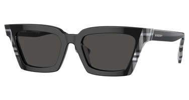 Burberry Eyeglasses BE4392U BRIAR BLACK/CHECK WHITE BLACK/405187