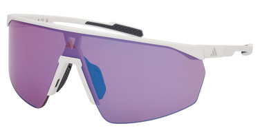 Adidas Sport Eyeglasses SP0075 white / gradient or mirror violet/21Z