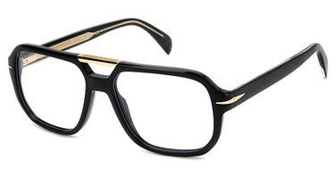 David Beckham Eyeglasses DB 7108 BLK GOLD B/02M2