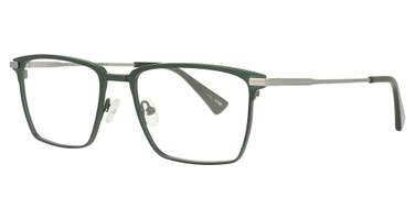 David Spencer Eyewear Eyeglasses Wilcox Green w/Antique Silver/1376B