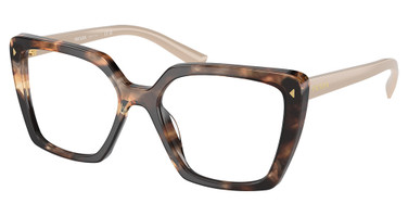Prada Eyeglasses PR 16ZV CARAMEL TORTOISE/07R1O1