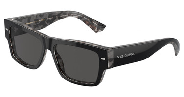 DOLCE & GABBANA Eyeglasses DG4451F BLACK ON GREY HAVANA/340387