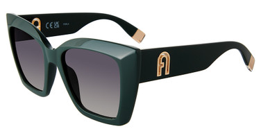 Furla Eyeglasses SFU710 Shiny Full Green 0D80