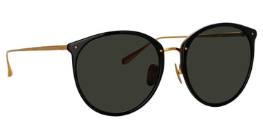 Linda Farrow LFLC747S KINGS BLACK/YELLOW GOLD/GREY/032