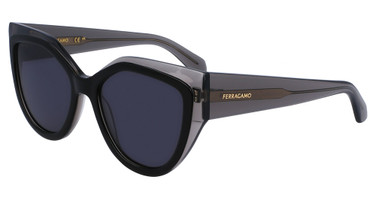 Ferragamo Eyeglasses SF2004S TRANSPARENT GREY/BLACK/024