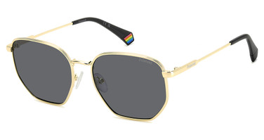 Polaroid Eyeglasses PLD 6214/S/X GOLD GREY/02F7