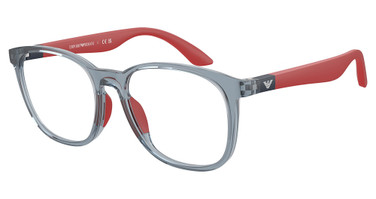 EMPORIO ARMANI KIDS Eyeglasses EK3004F SHINY TRANSPARENT BLUE/5072