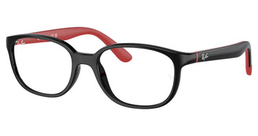 Ray-Ban Youth Eyeglasses RY1632 BLACK ON RUBBER RED/3928