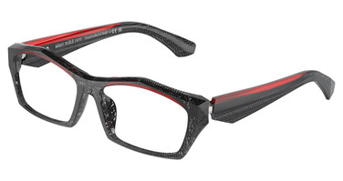 ALAIN MIKLI Eyeglasses A03525 POINTILLEE BLACK/TRANSP./001