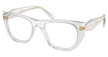 Prada Eyeglasses PR A18VF TRANSPARENT GREY/12R1O1