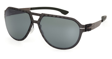 ic! berlin IC0008 matte black / green polarized/02R