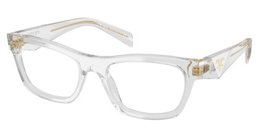 Prada Eyeglasses PR B01V TRANSPARENT GREY/12R1O1